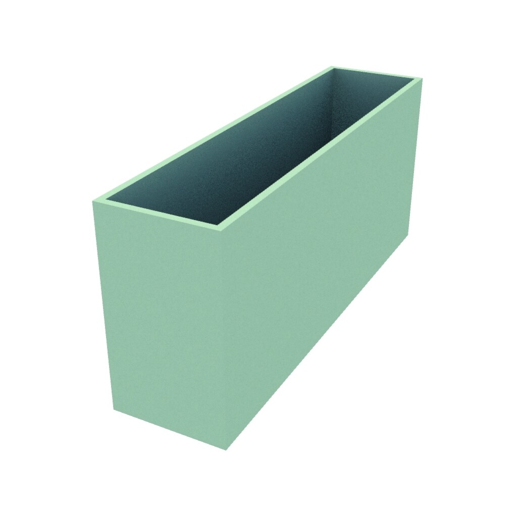 Powder Coated Rectangular Planter 1610 x 230 x 500