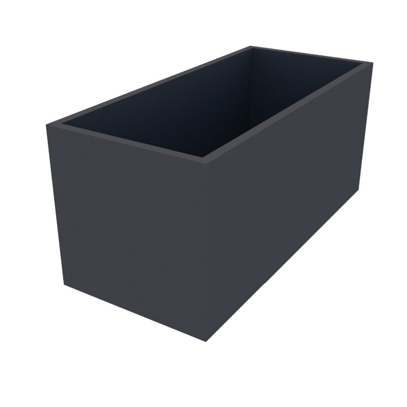 Powder Coated Rectangular Planter 1000 x 450 x 450