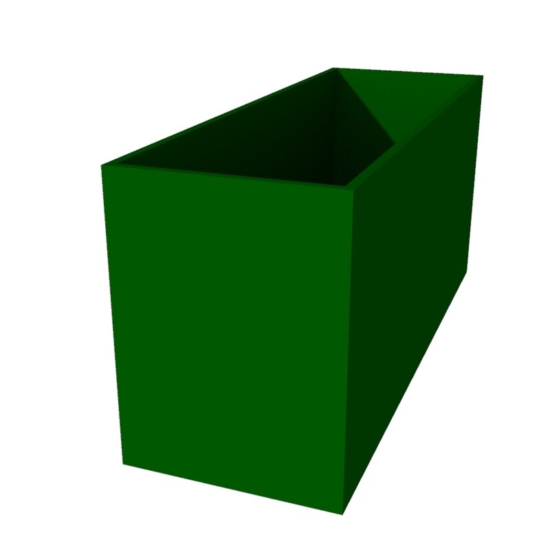 Powder Coated Rectangular Planter 1795 x 595 x 800