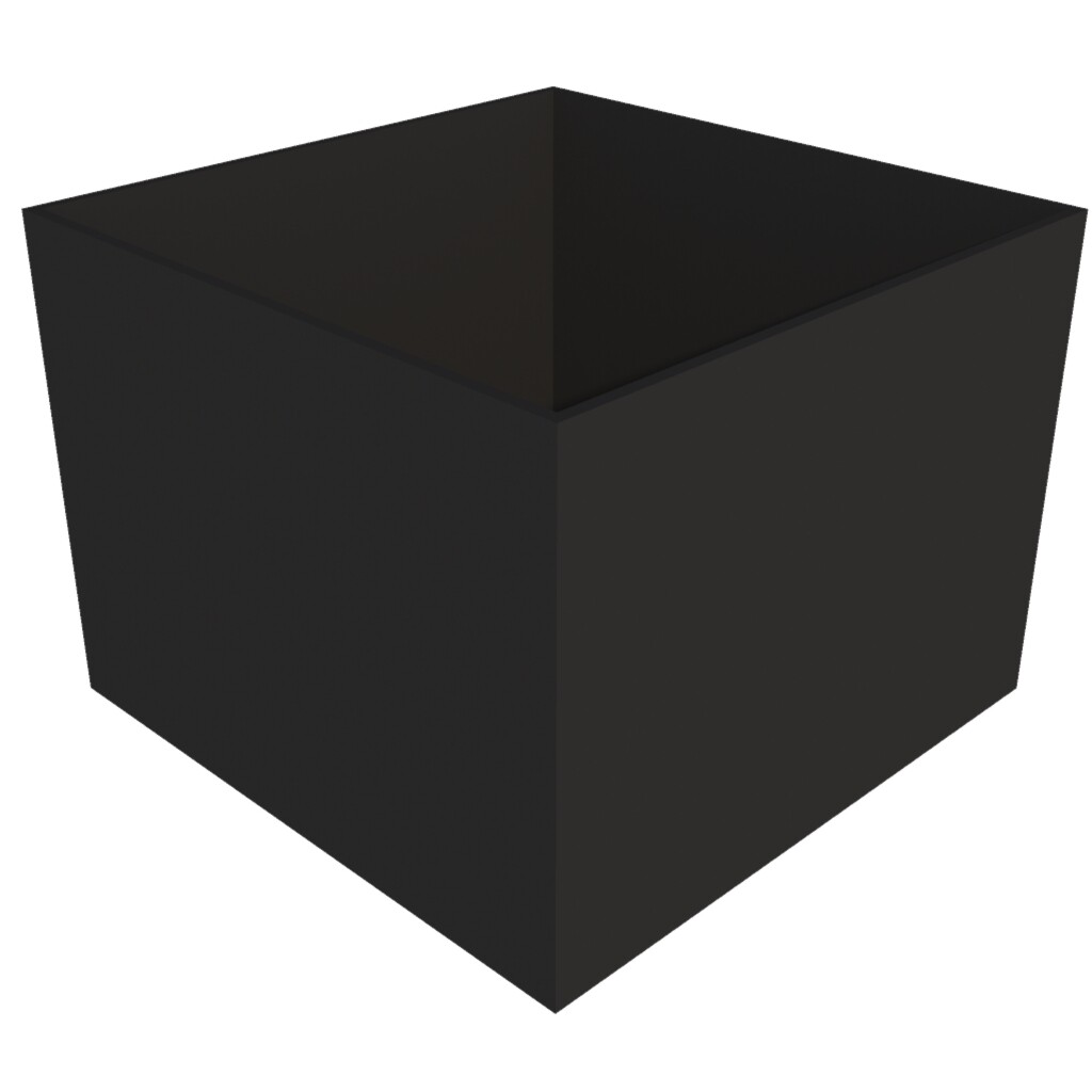 Powder Coated Cube Planter 800 x 800 x 600