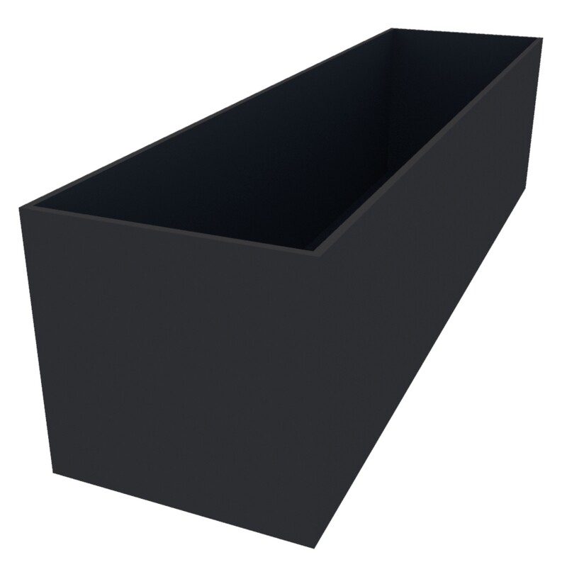 Powder Coated Rectangular Planter 1950 x 500 x 500