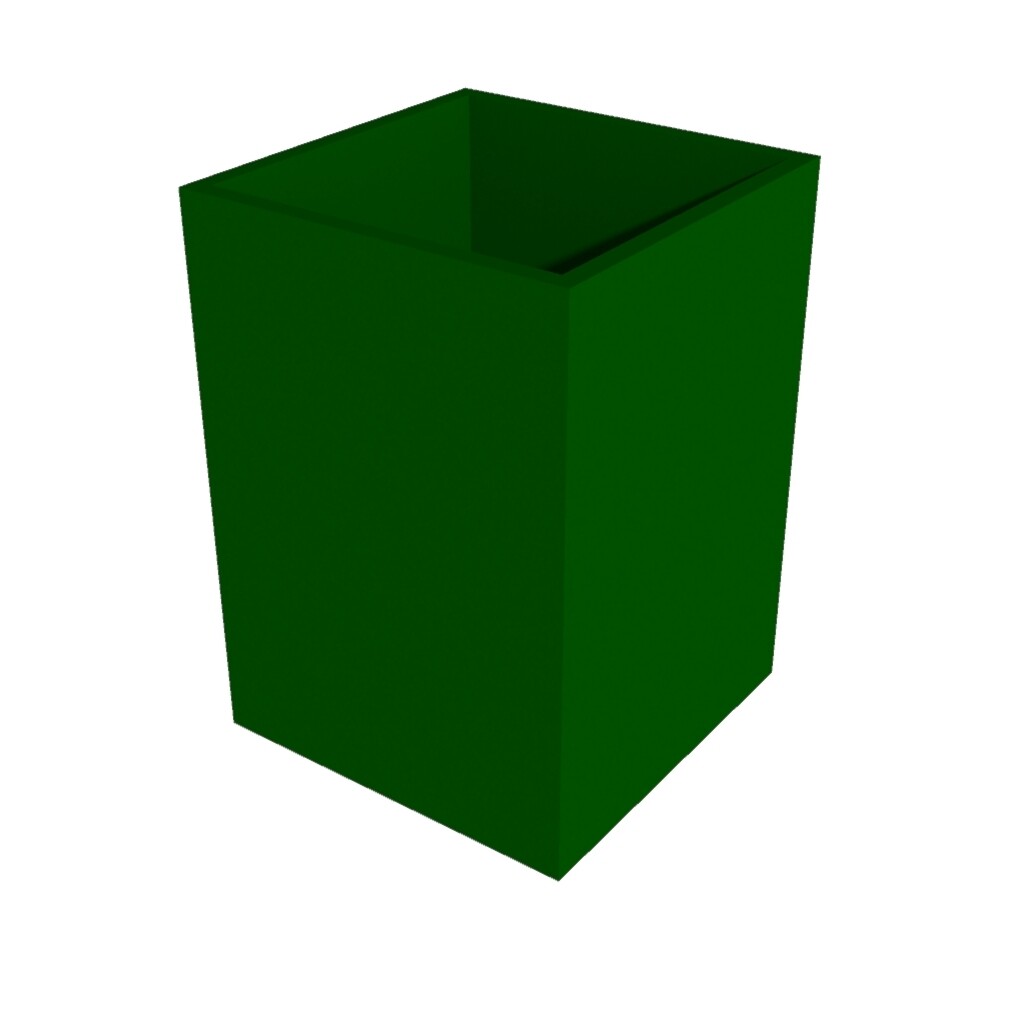 Powder Coated Cube Planter 500 x 500 x 700