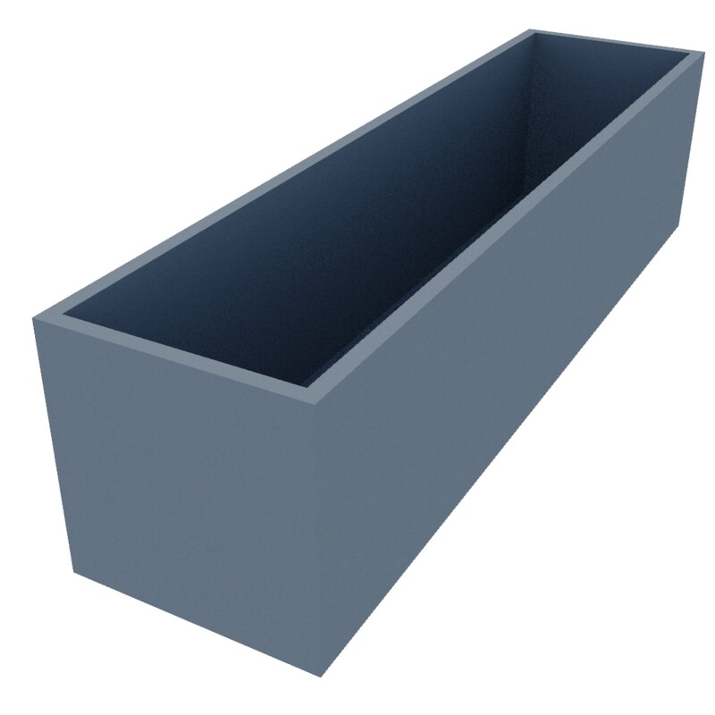 Powder Coated Rectangular Planter 1600 x 400 x 400