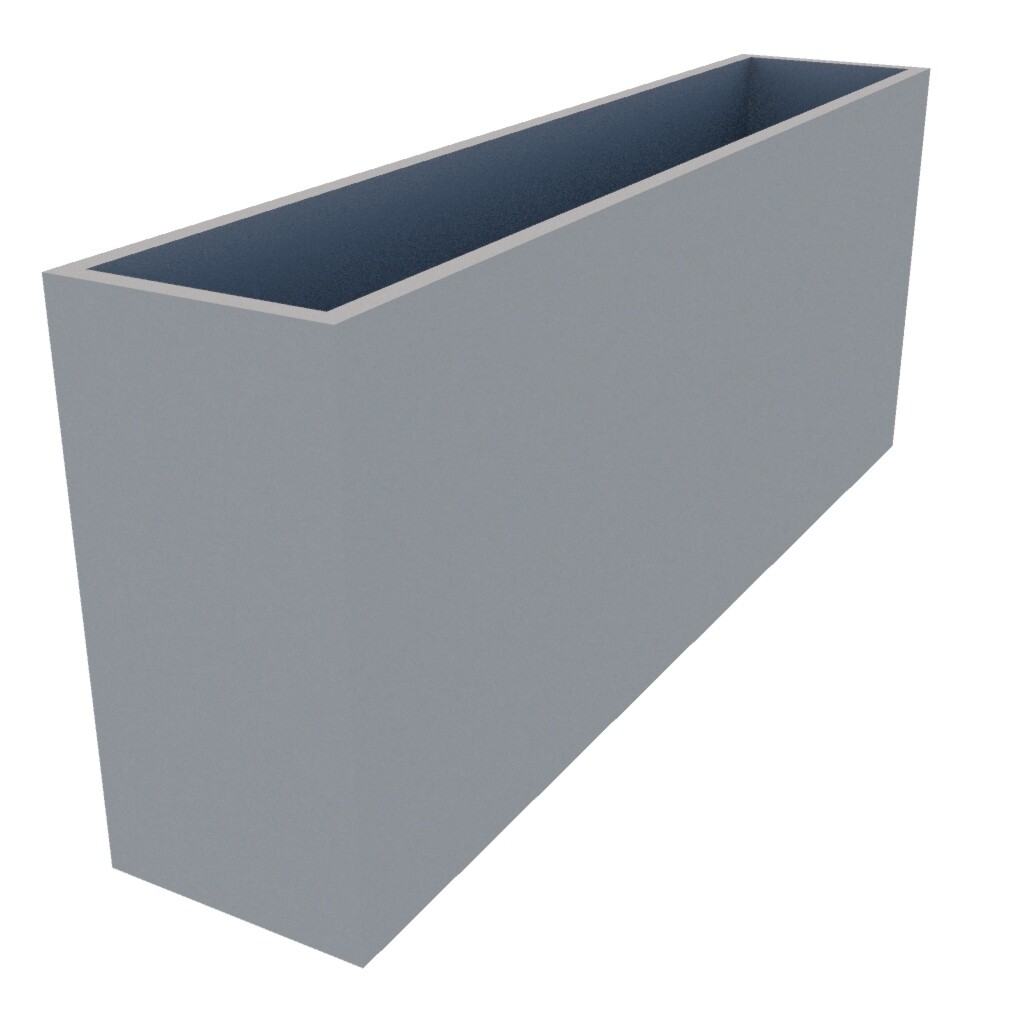 Powder Coated Rectangular Planter 1500 x 300 x 600