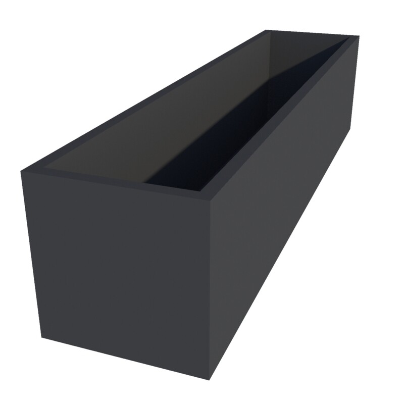 Powder Coated Rectangular Planter 1100 x 250 x 250