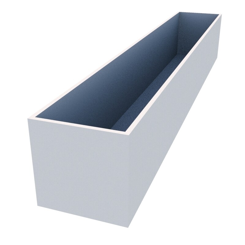 Powder Coated Window Box 1900 x 300 x 300