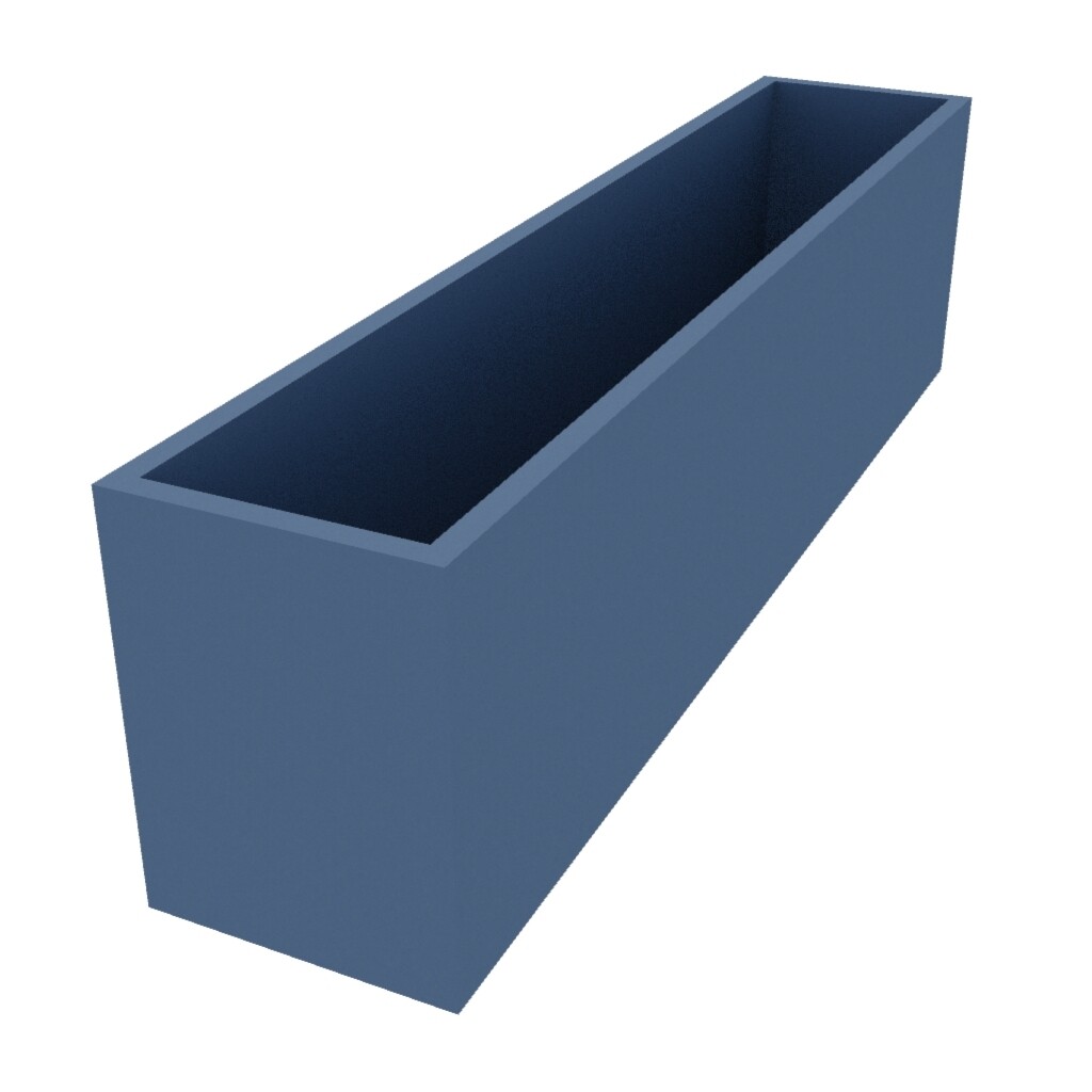 Powder Coated Rectangular Planter 1500 x 300 x 400