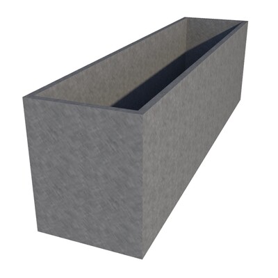 Galvanised Rectangular Planter 1700 x 300 x 500