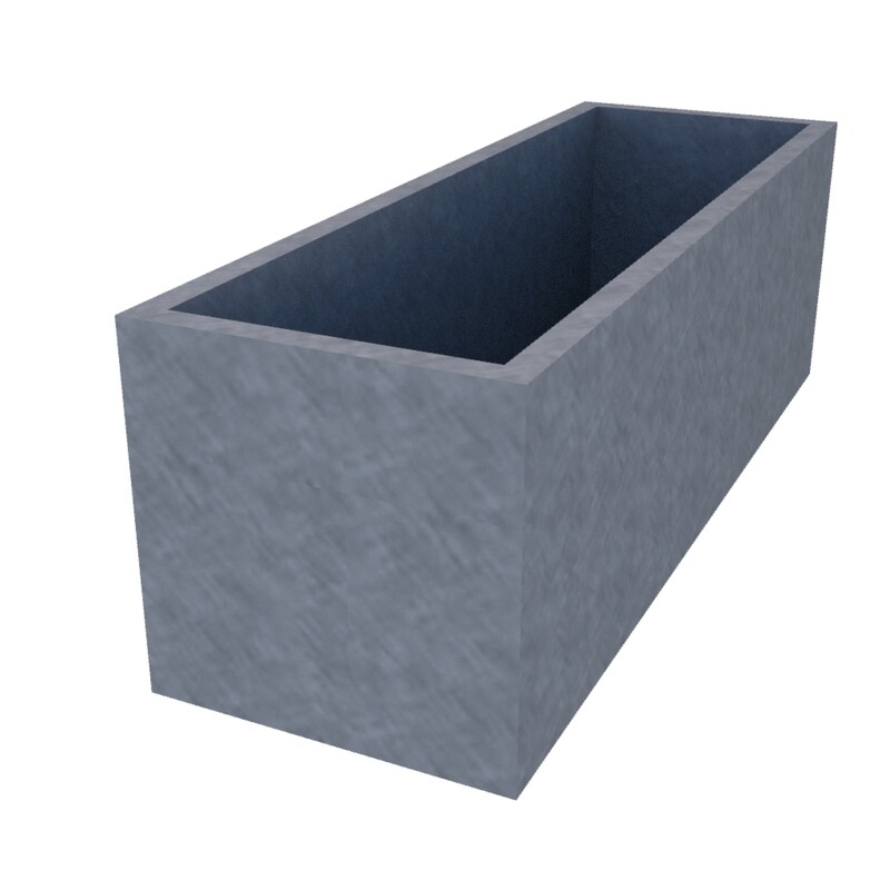Galvanised Window Box 900 x 300 x 300