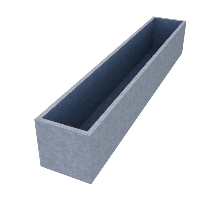 Galvanised Window Box 1800 x 300 x 300