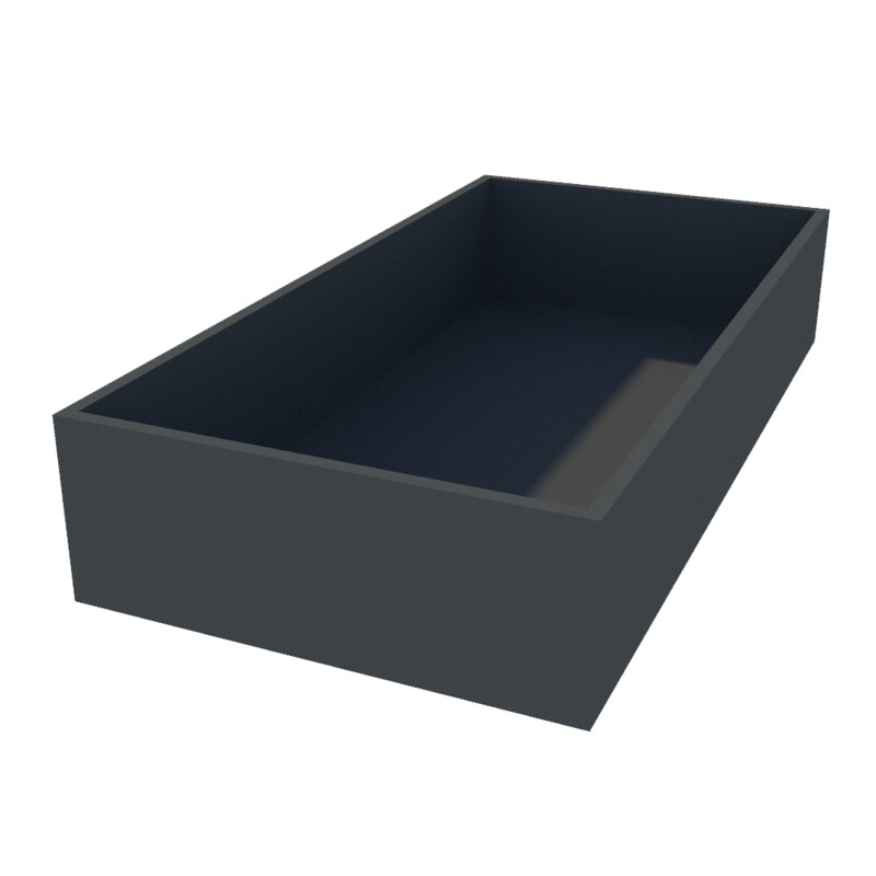 Powder Coated Rectangular Planter 1600 x 800 x 300