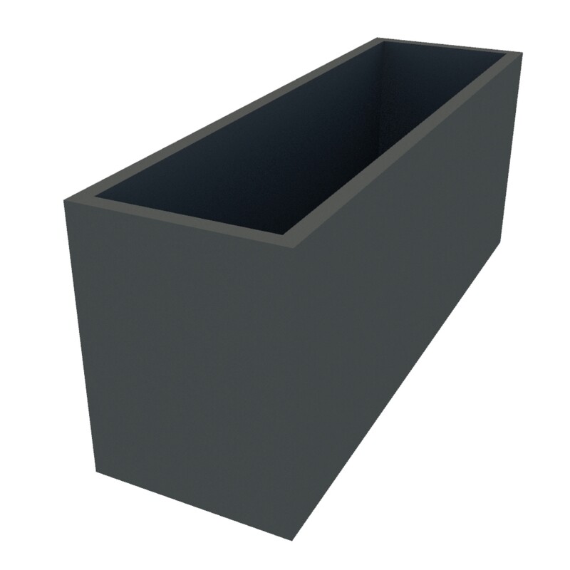 Powder Coated Rectangular Planter 1000 x 300 x 400