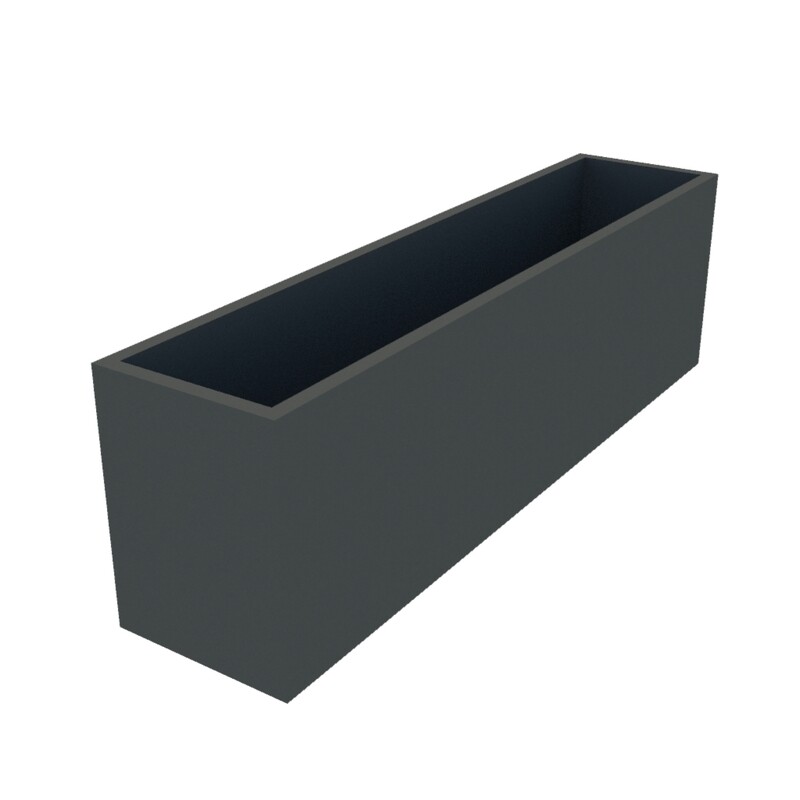 Powder Coated Rectangular Planter 1350 x 300 x 400