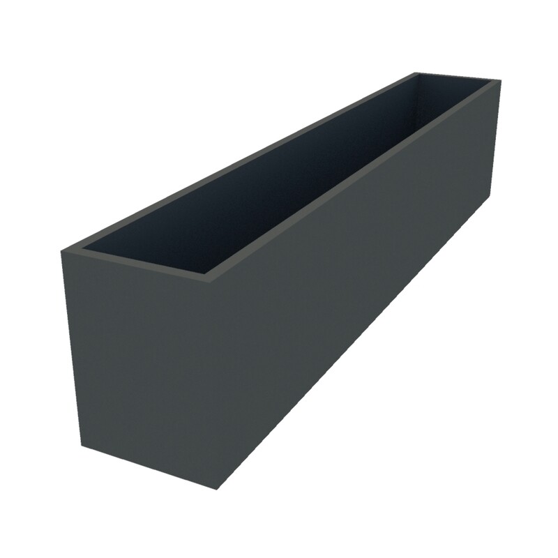 Powder Coated Rectangular Planter 1850 x 300 x 400