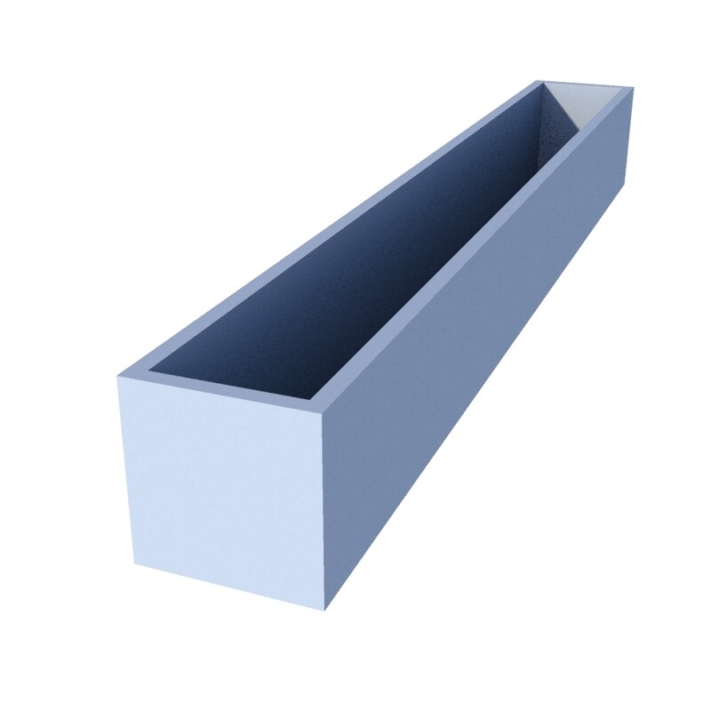 Powder Coated Window Box 1950 x 250 x 250