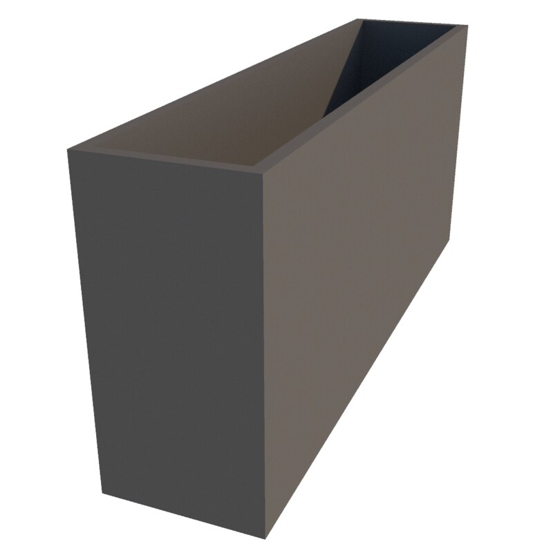 Powder Coated Rectangular Planter 1350 x 300 x 600