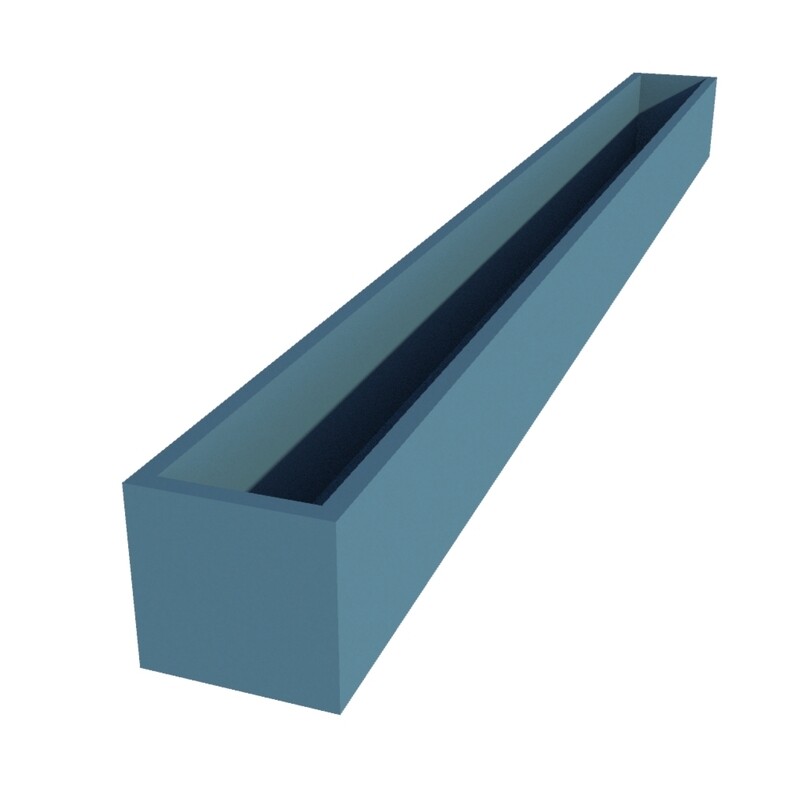Powder Coated Long Window Box 2680 x 230 x 220