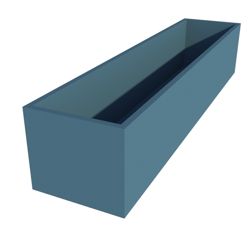 Powder Coated Rectangular Planter 1800 x 400 x 350