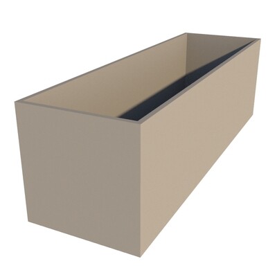 Powder Coated Long Rectangular Planter 2000 x 600 x 600