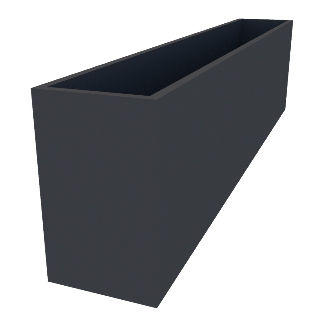 Powder Coated Long Rectangular Planter 2000 x 300 x 500