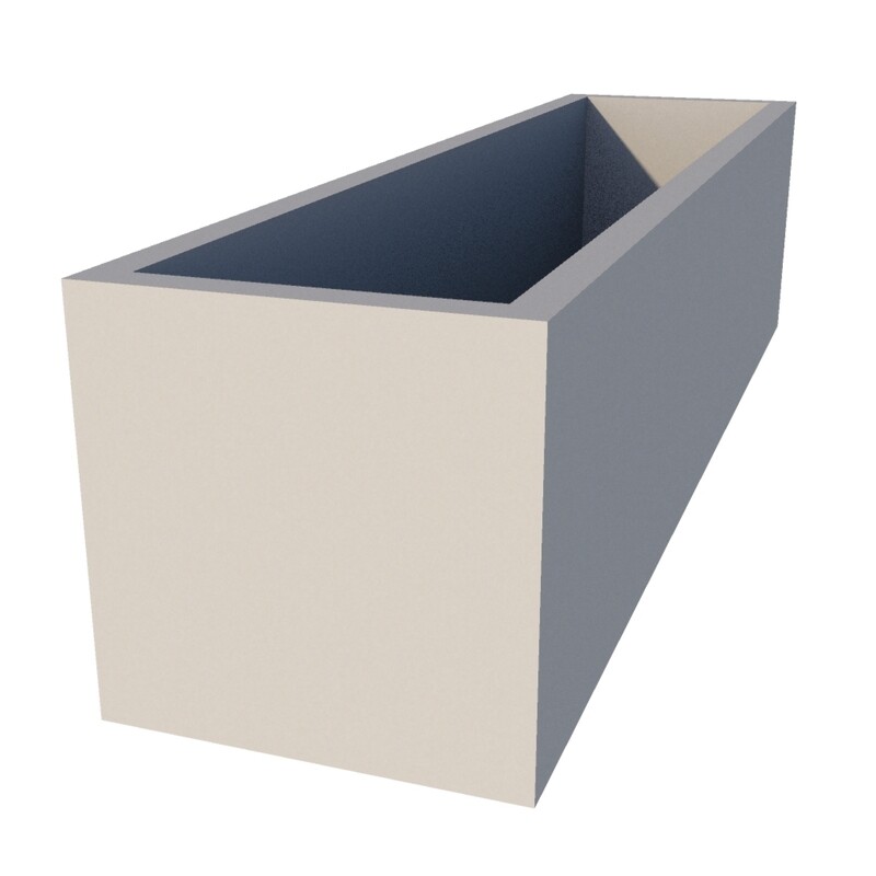 Powder Coated Rectangular Planter 1200 x 300 x 300