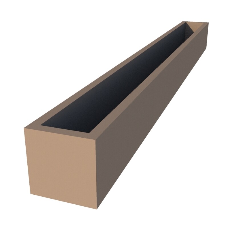 Powder Coated Window Box 2200 x 200 x 200