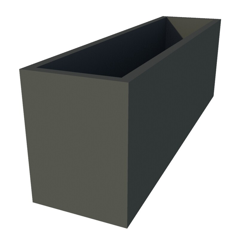 Powder Coated Rectangular Planter 1200 x 300 x 400