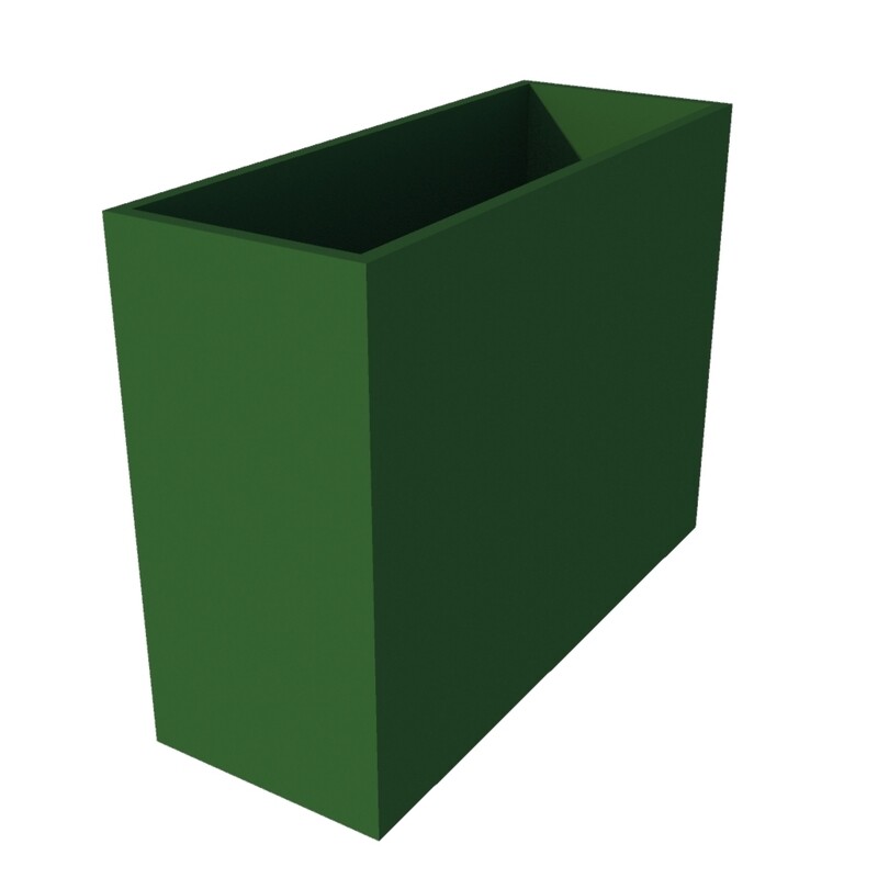 Powder Coated Rectangular Planter 1050 x 600 x 1000