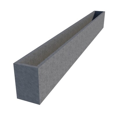 Galvanised Window Box 2500 x 200 x 300