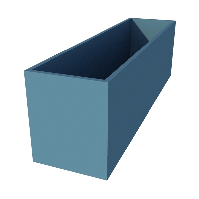 Powder Coated Long Rectangular Planter 2000 x 500 x 600