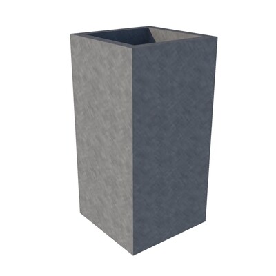 Galvanised Cube Planter 300 x 300 x 600