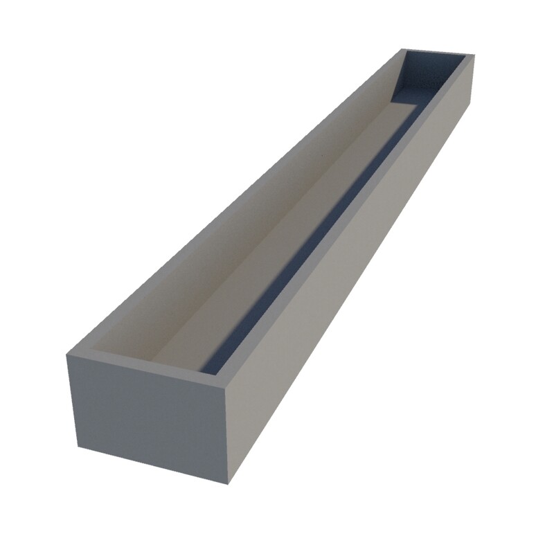 Powder Coated Long Window Box 2500 x 300 x 200