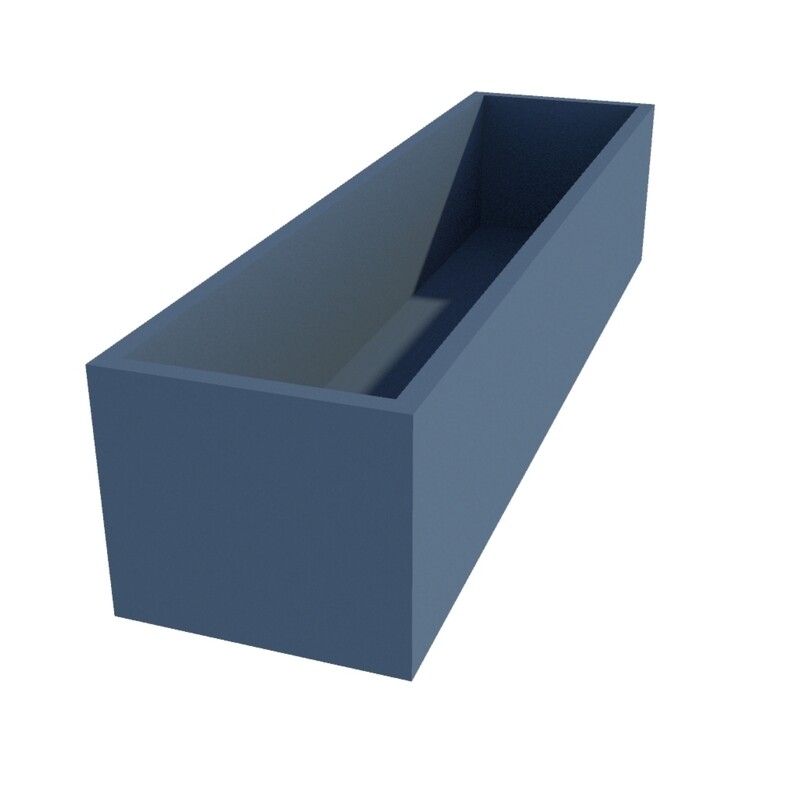 Powder Coated Rectangular Planter 1600 x 400 x 350