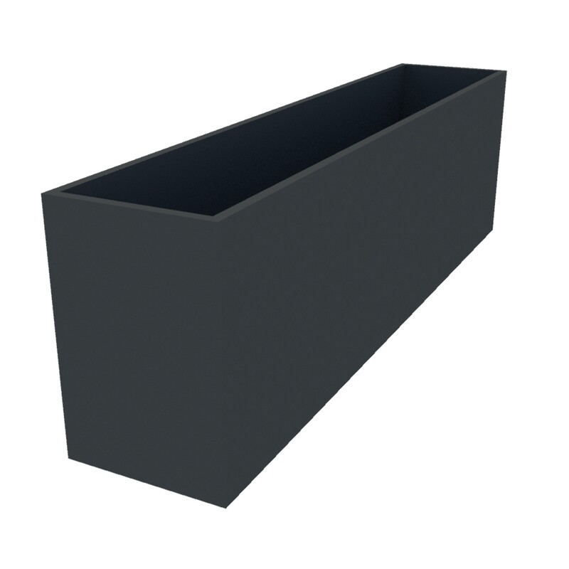 Powder Coated Long Rectangular Planter 2000 x 400 x 600