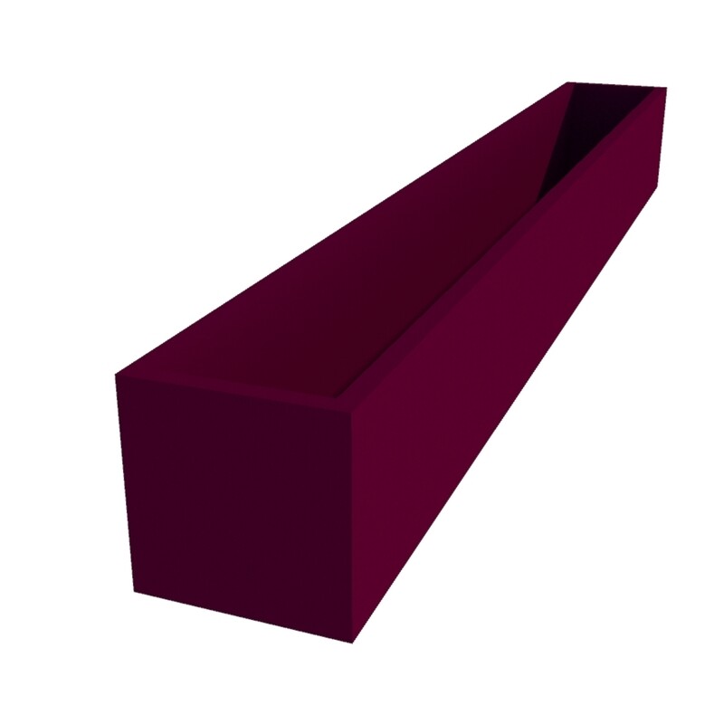 Powder Coated Long Window Box 2500 x 300 x 300