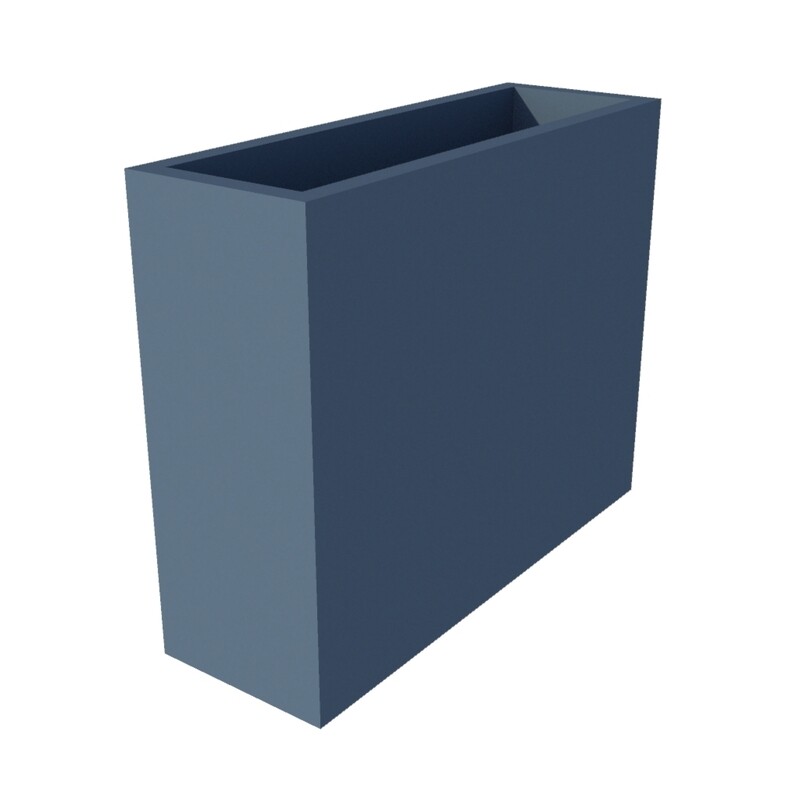 Powder Coated Rectangular Planter 750 x 250 x 600