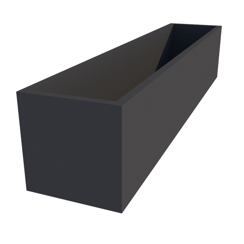 Powder Coated Rectangular Planter 1750 x 350 x 350