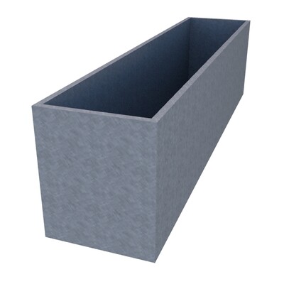Galvanised Rectangular Planter 2300 x 500 x 600