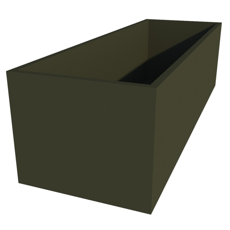 Powder Coated Rectangular Planter 1825 x 600 x 500