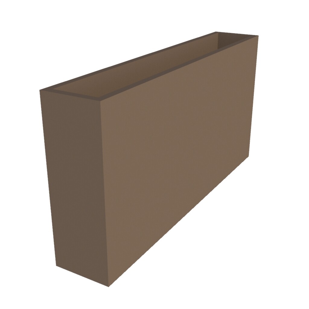 Powder Coated Rectangular Planter 1400 x 250 x 700