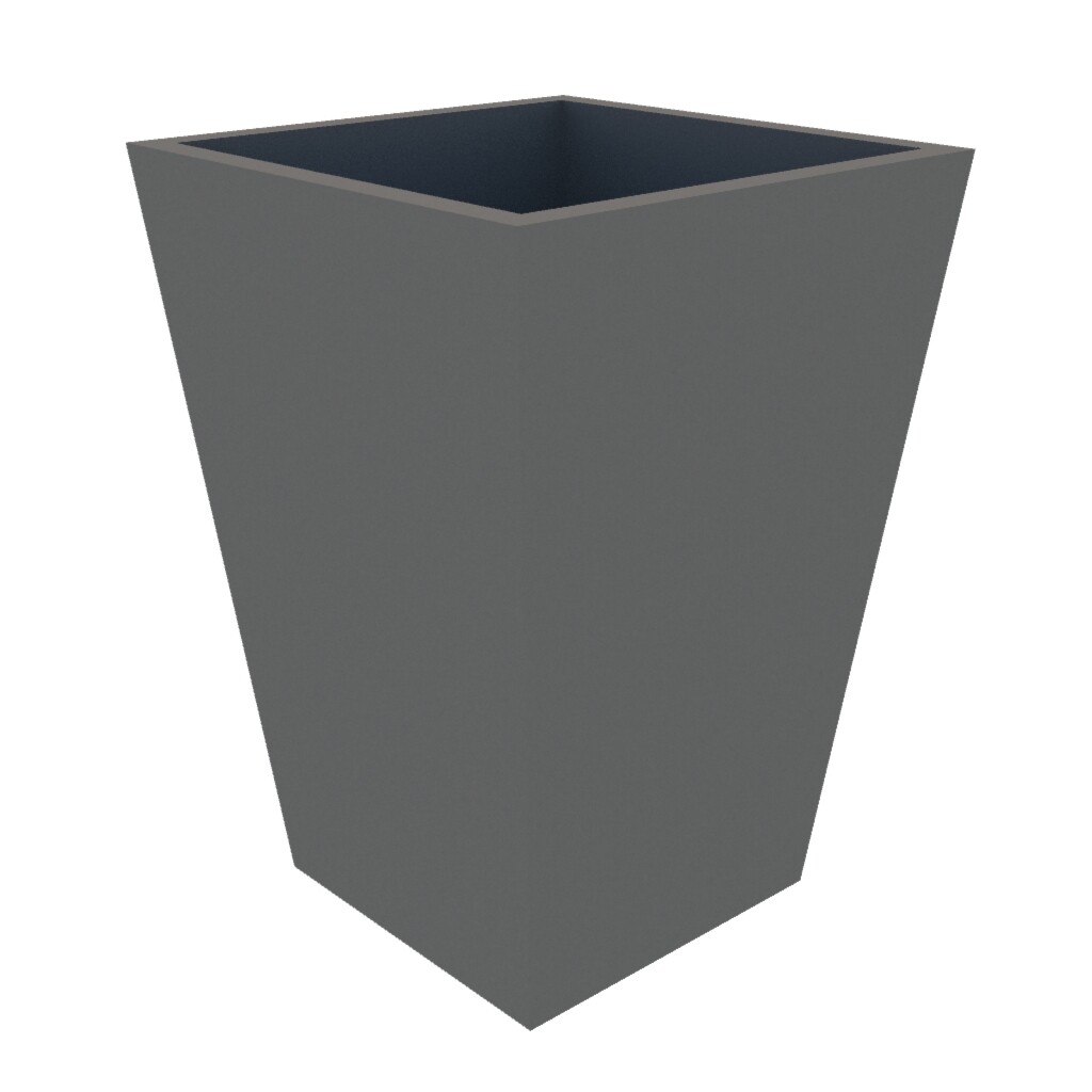 Powder coated Tapered Planter 500 x 500 x 700