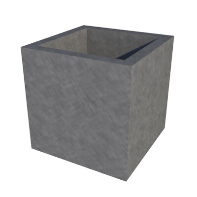 Galvanised Cube Planter 300 x 300 x 300