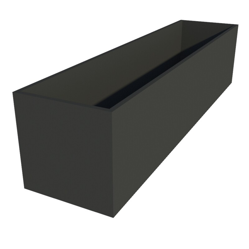 Powder Coated Rectangular Planter 1700 x 400 x 400