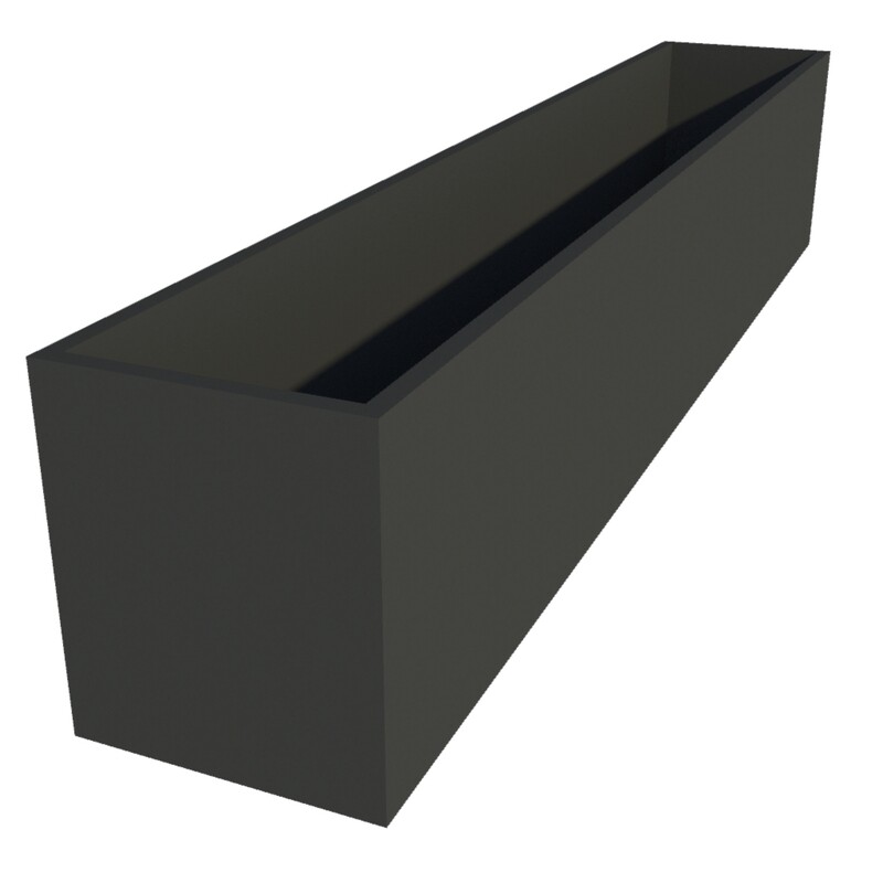 Powder Coated Rectangular Planter 1800 x 300 x 350