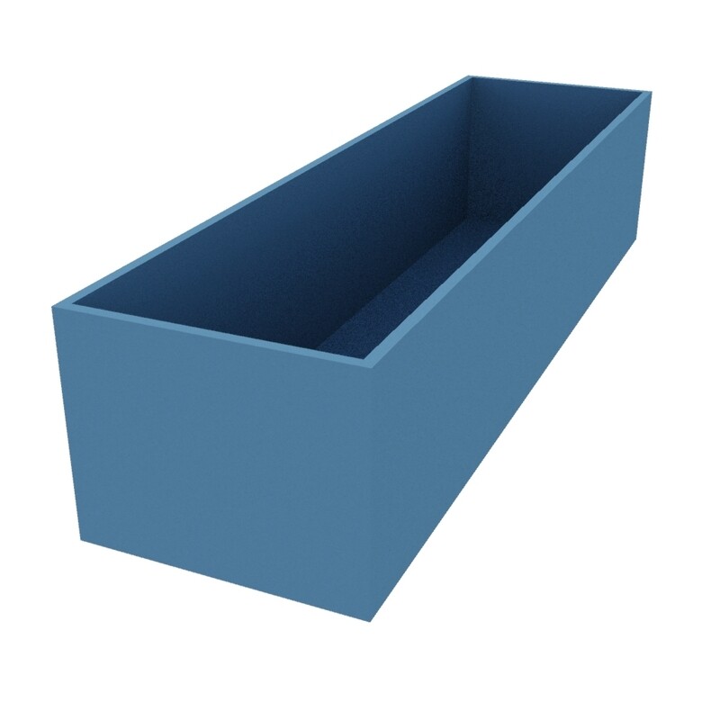 Powder Coated Rectangular Planter 1800 x 500 x 400