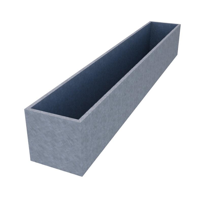 Galvanised Window Box 2000 x 300 x 300