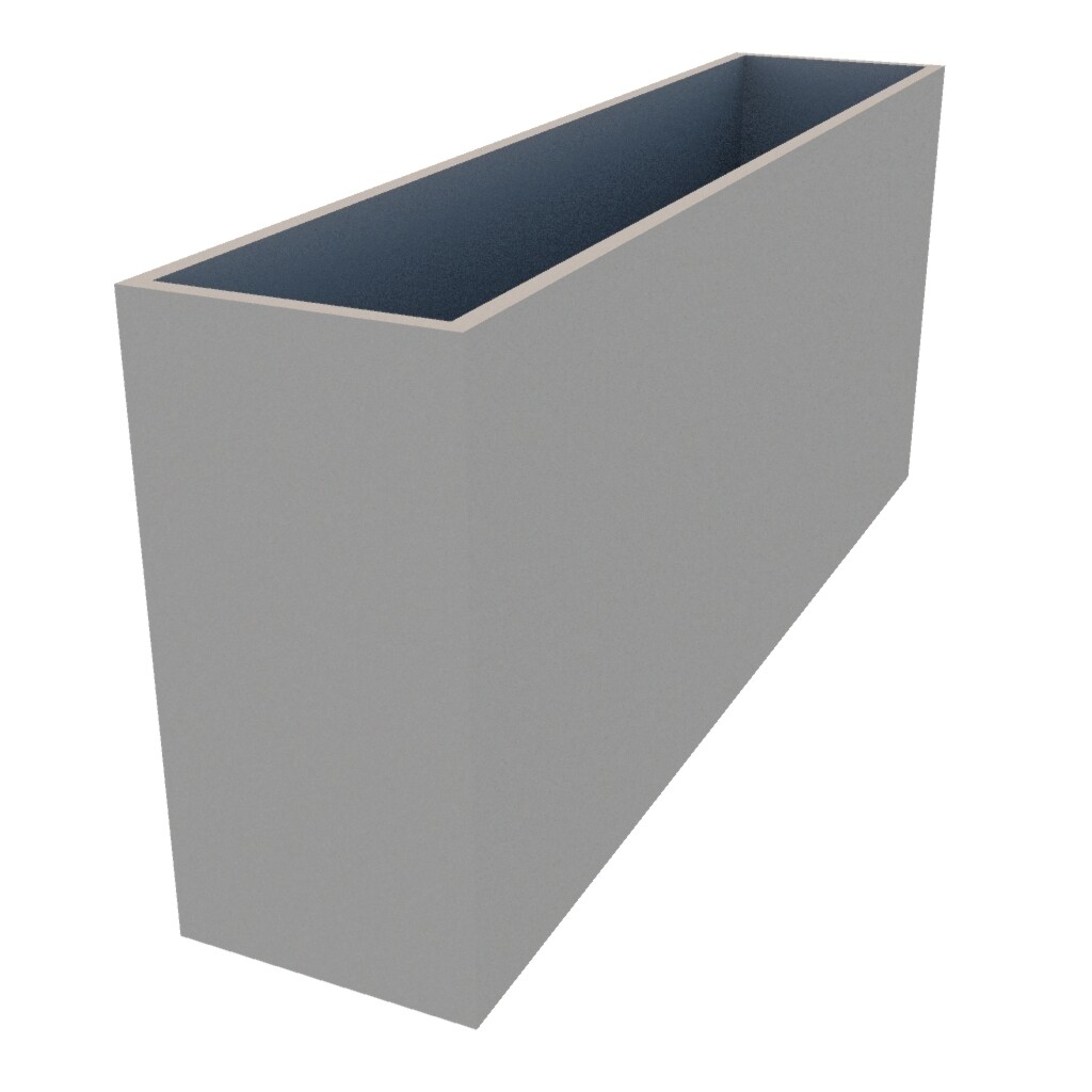 Powder Coated Rectangular Planter 1400 x 300 x 600