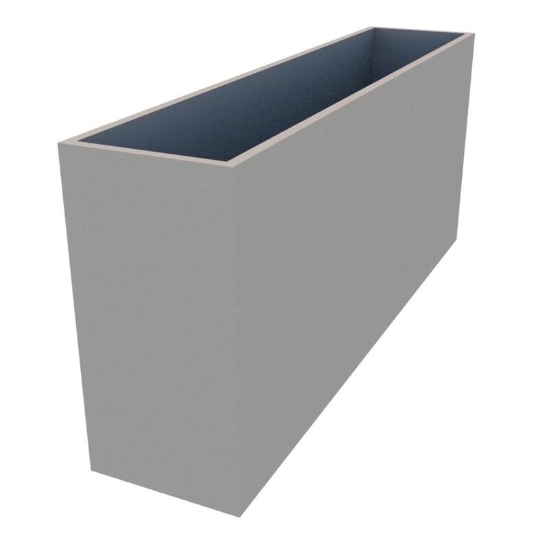 Powder Coated Rectangular Planter 1400 x 300 x 600