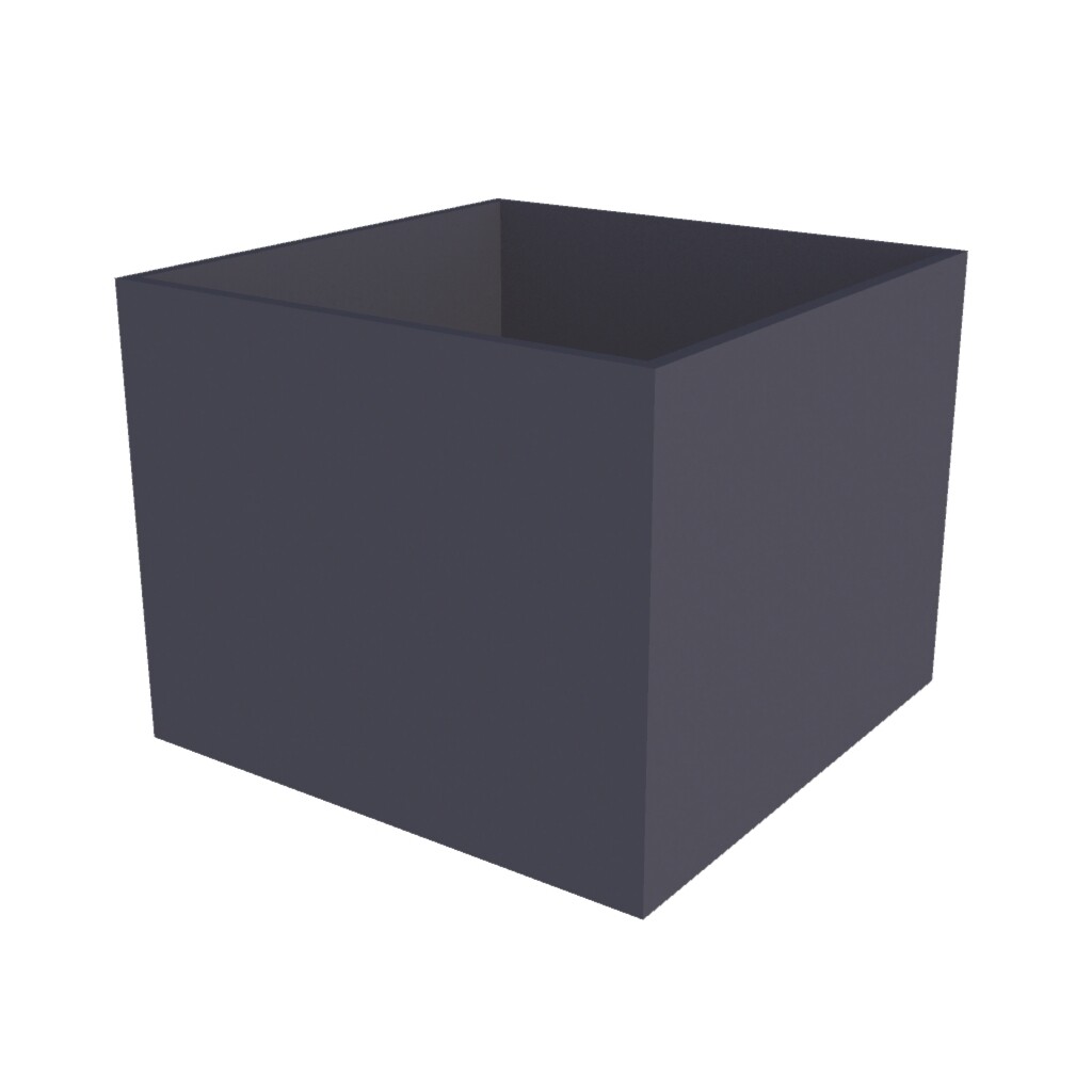 Powder Coated Cube Planter 700 x 700 x 500