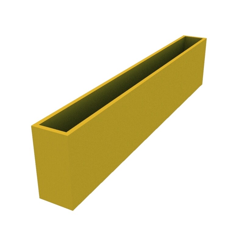 Powder Coated Long Rectangular Planter 2400 x 360 x 600